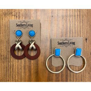 Southern Living set of two earrings NEW